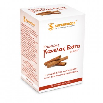Superfoods Κανέλα 350mg 50 Κάψουλες
